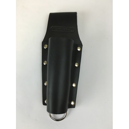 Leather Spirit Level Holder long with stainless steel attachment point