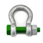 Green Safety Pin Bow Shackles