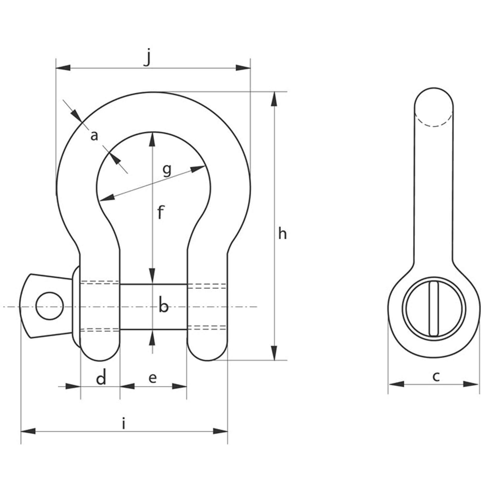 green-pin-bow-screw-dimensions