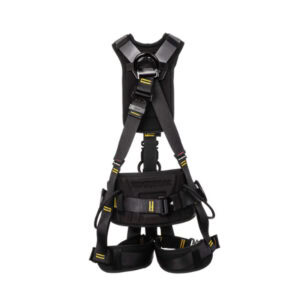 RGH16 multitask comfort safety harness with padded waist belt and leg loops in black and grey
