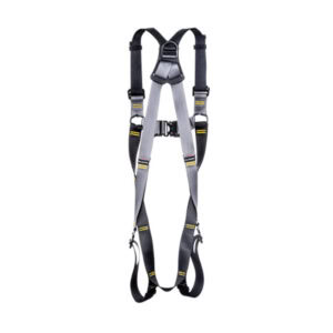 RGH2 Fast Fit full body safety harness with front and rear D rings and quick fit buckles on white background