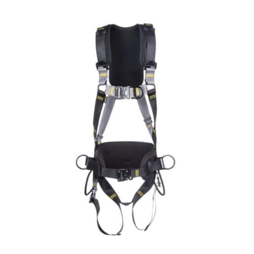 RGH6 deluxe comfort work positioning harness with padded back, waist belt, side D rings and leg loops