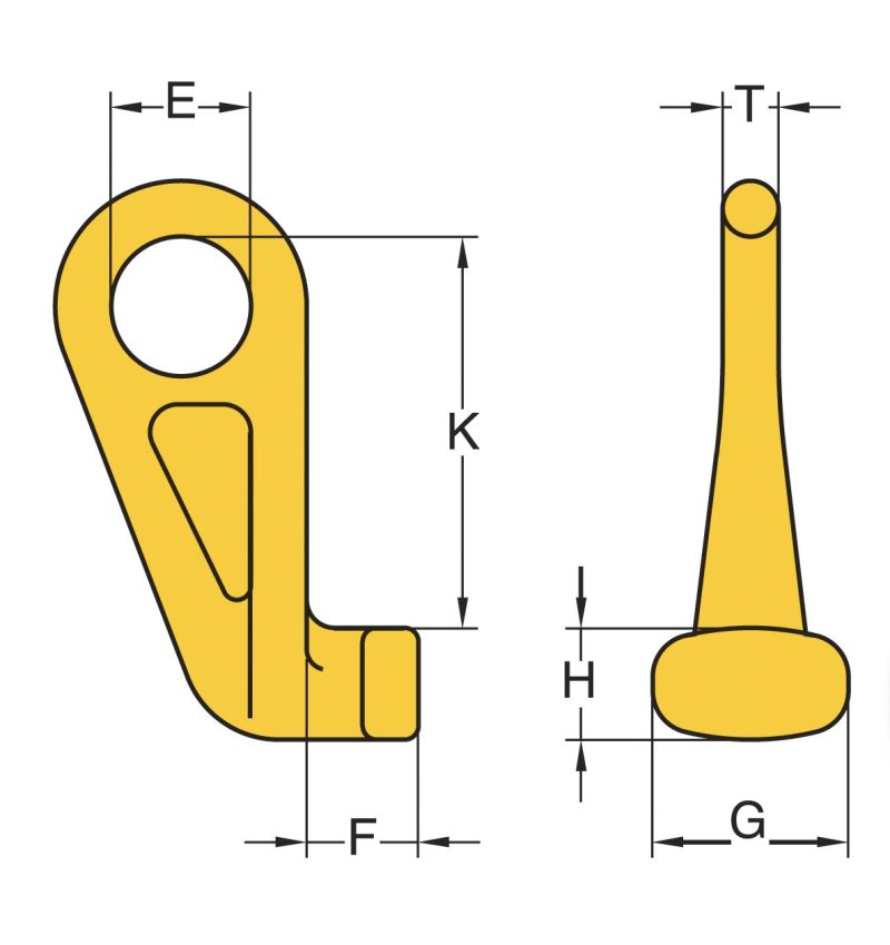 Rotating Container Hook Grade 8 Eye Container Hook