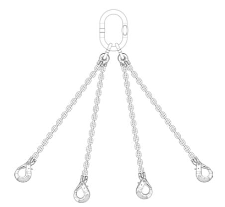 KWB12 - 4 Leg Chain Slings