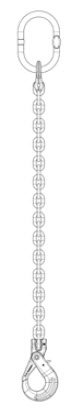 8mm 1 Leg Chain Sling G12