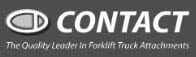 Contact heading with phone icon and tagline The Quality Leader in Forklift Truck Attachments