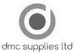 dmc supplies ltd logo with stylised circular letter d in grey
