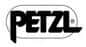 Petzl logo in black text with stylised mountain outline above