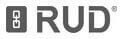 RUD logo in grey with a small square icon on the left