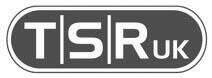 TSR UK logo in white letters inside a dark rounded rectangle with a light border