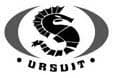 Black and white circular logo with stylised S and the word URSUIT below