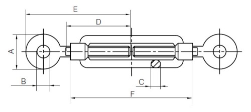 DIN1480 Eye/Eye Turnbuckles