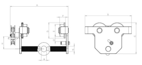 Xona Beam Gear Trolley