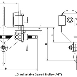 Tiger Adjustable Geared Trolley