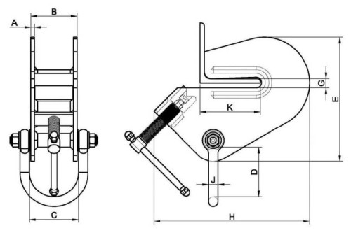 Tiger Angle Beam Clamp Tiger Angle Beam Clamp