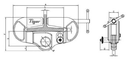 Tiger Universal Beam Clamp Tiger Universal Beam Clamp
