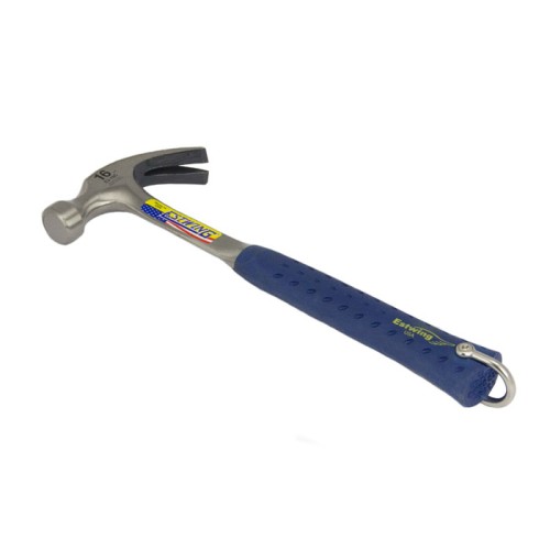 20oz Estwing hammer straight claw with stainless steel attachment point