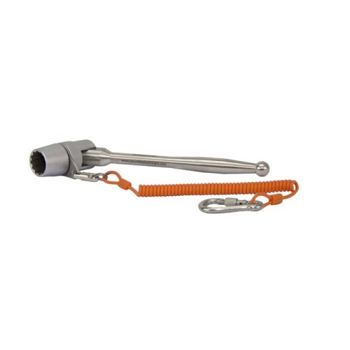 Scaffolding Socket Spanner Poker Handle 21mm 7/16" with Swivel and 1.1m Lanyard