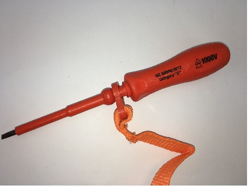 Nylon 11 1 x 5 x 200mm Insulated Electricians Screwdriver