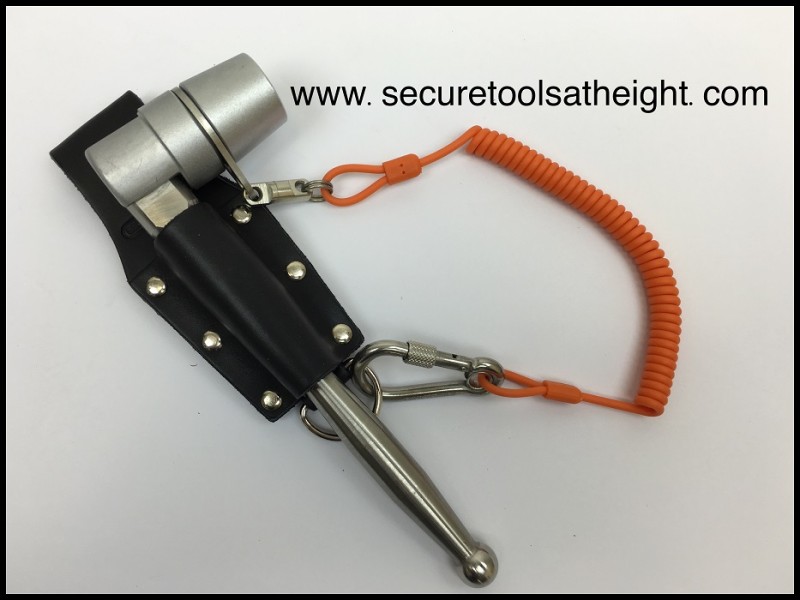 Leather holster for scaffold spanner,Ratchet Podger,Hammer Podger with stainless steel attachment point